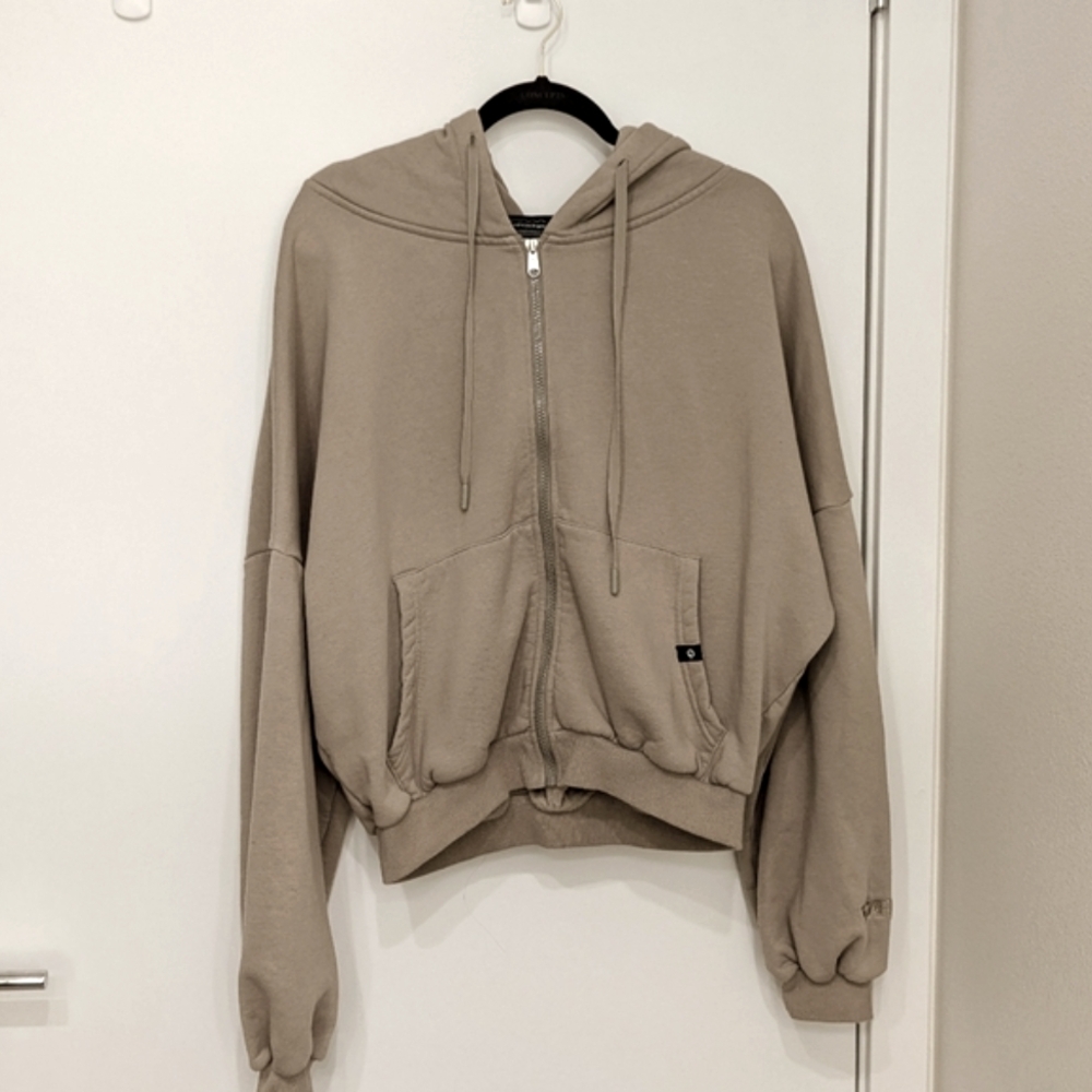 Popflex Cloud Zip Hoodie Taupe